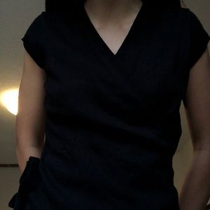 J Crew short sleeve wrap top